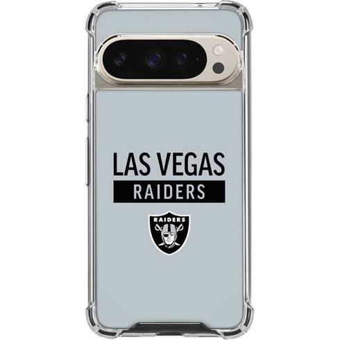 NFL Las Vegas Raiders Silver Performance Series Pixel 9/9 Pro Clear Case